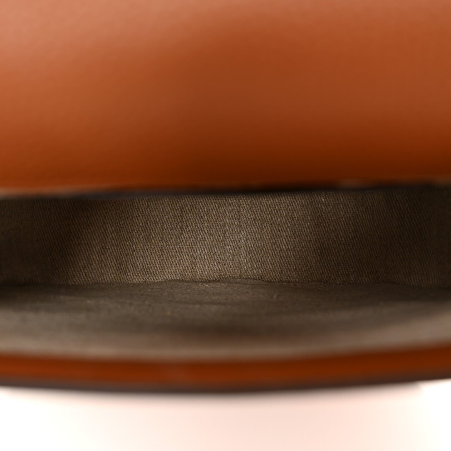 Grained Calfskin Medium Marcie Slim Round Crossbody Bag Tan