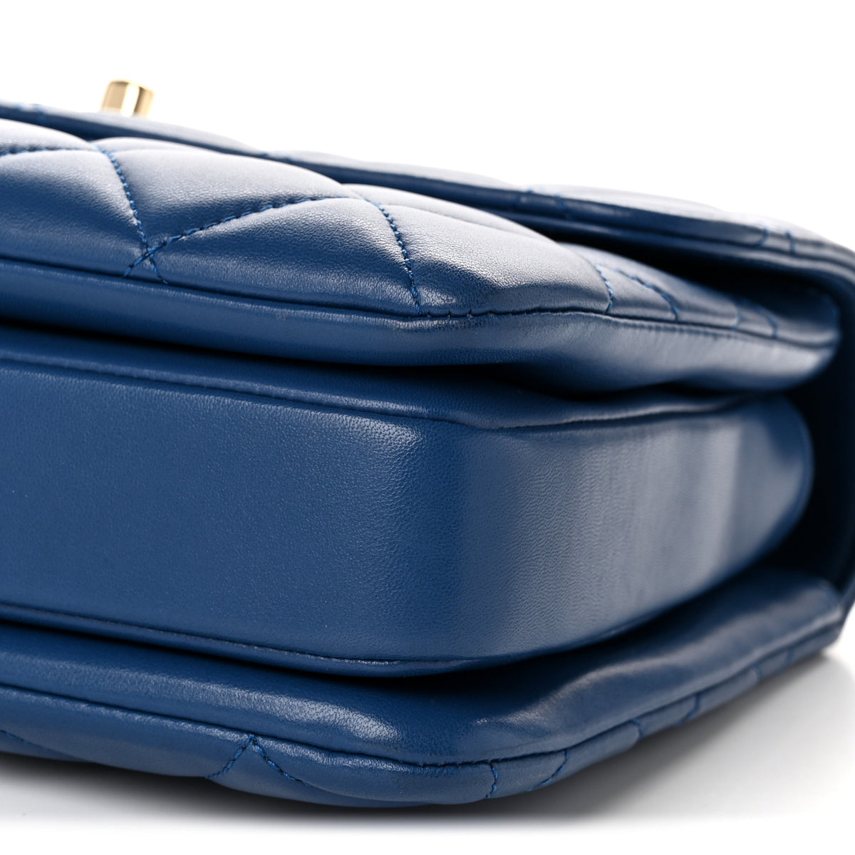 Chanel Lambskin Quilted Small Trendy CC Flap Dual Handle Bag Blue 10 of 11
