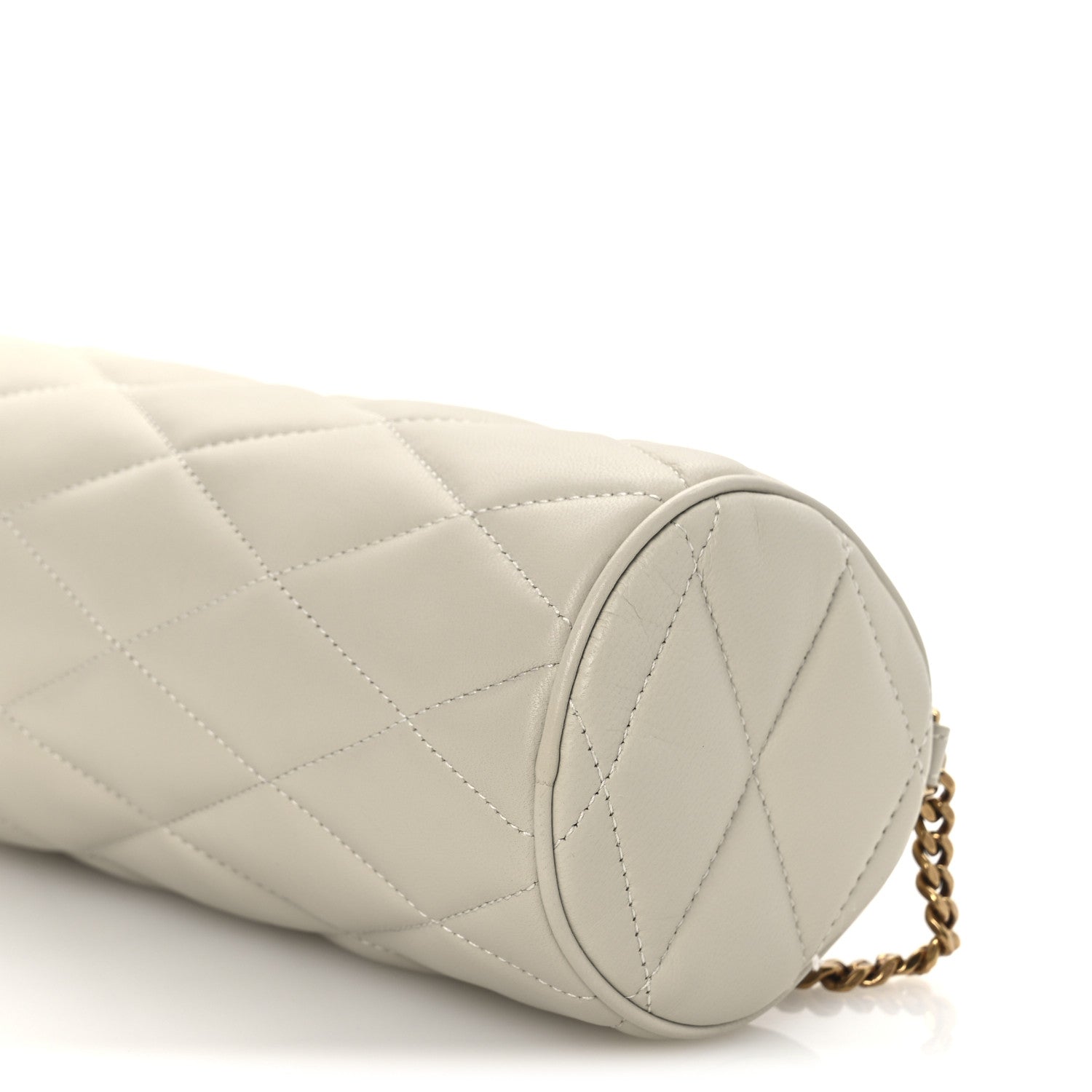 Saint Laurent Lambskin Monogram Mini Sade Tube Bag Crema Soft 10 of 12