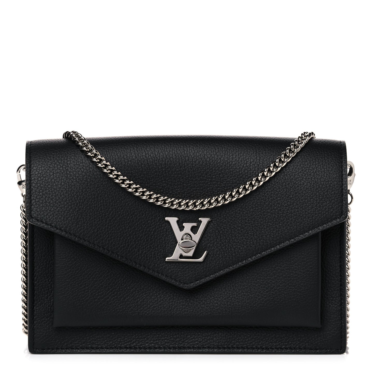 Soft Calfskin My Lockme Chain Pochette Black