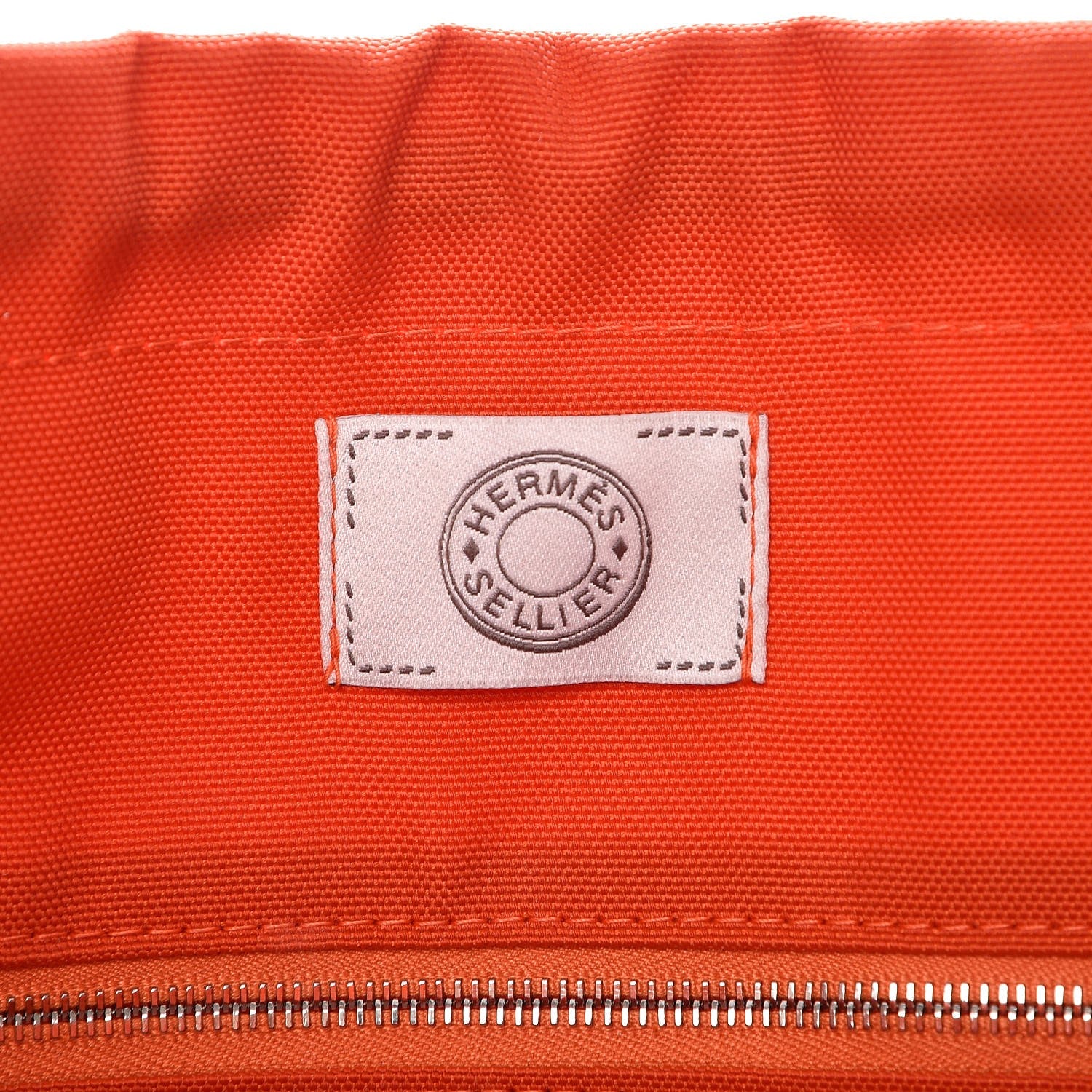 Hermes Toile Sac De Pansage Groom Kaki Feu 10 of 11