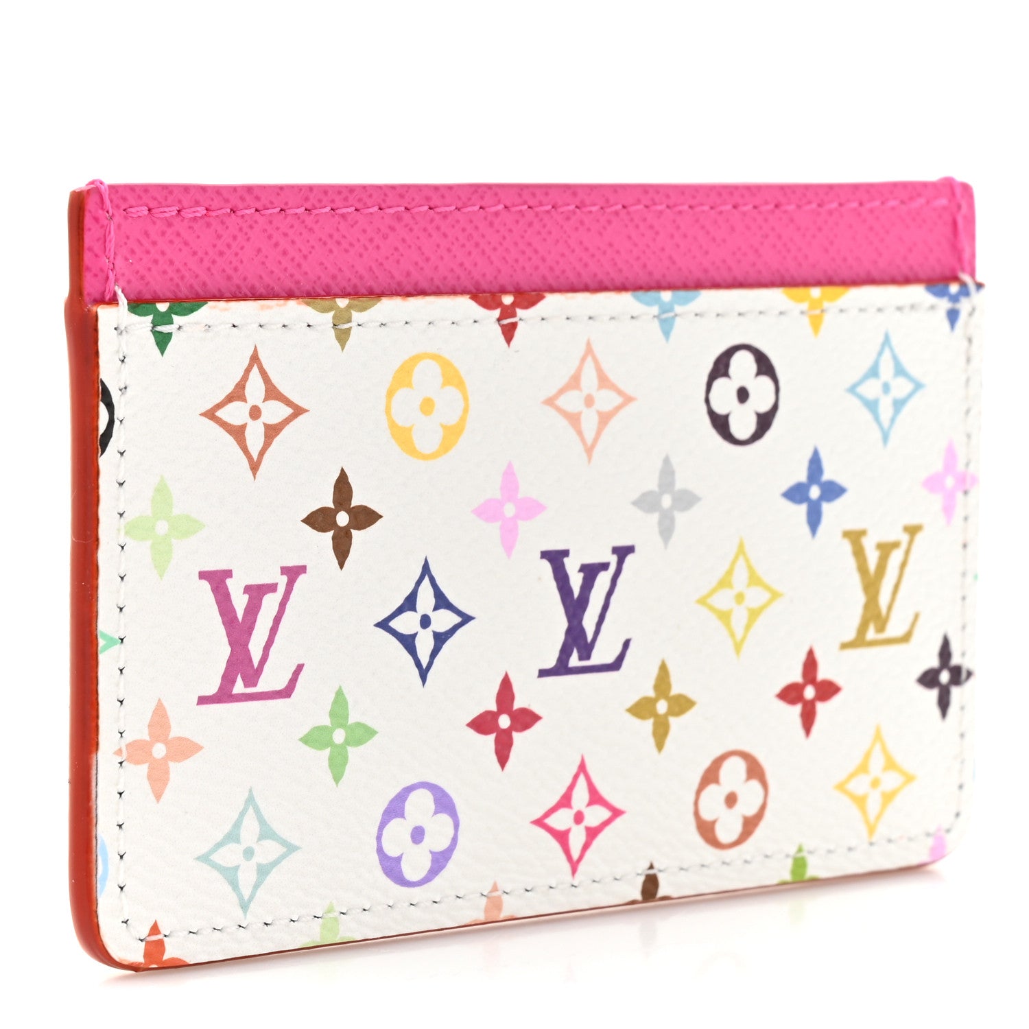 Louis Vuitton LV X TM Monogram Multicolor Card Holder Kawaii Pink 3 of 8