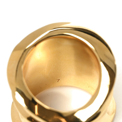 Saint Laurent Metal Organic Ring 54 7 Gold 4 of 6