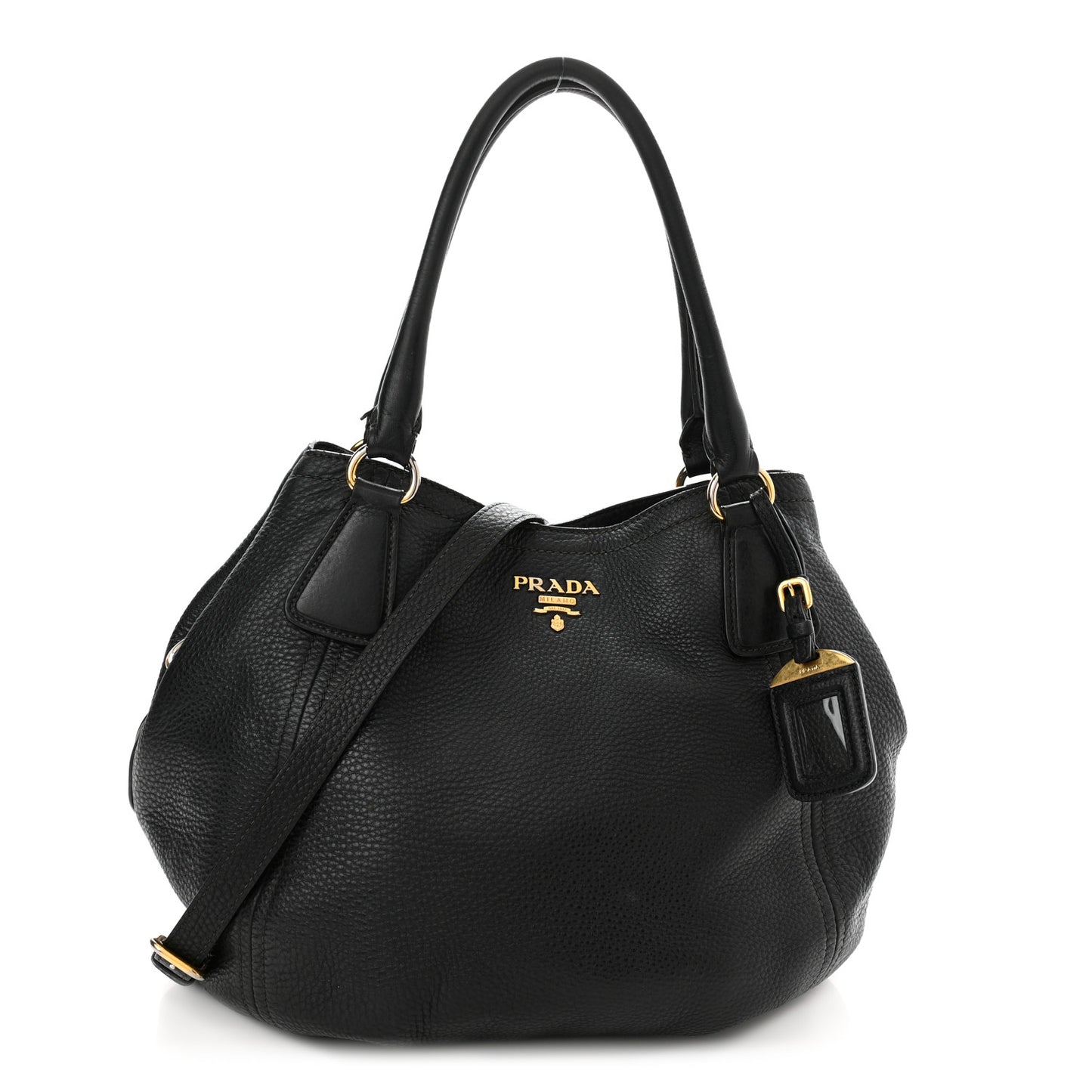Vitello Daino Tote Black