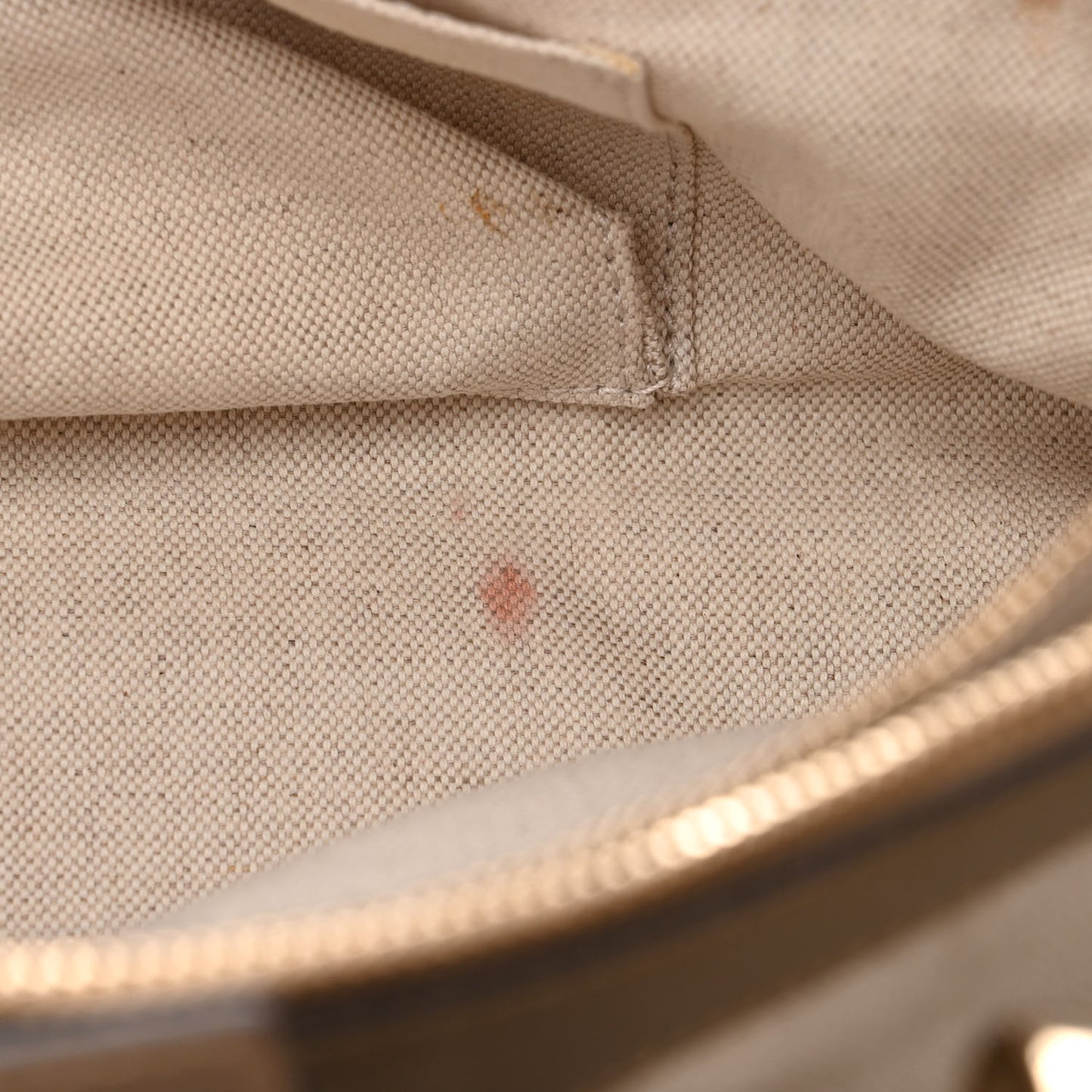 Metallic Pebbled Calfskin Medium Bamboo Shopper Tote Golden Beige