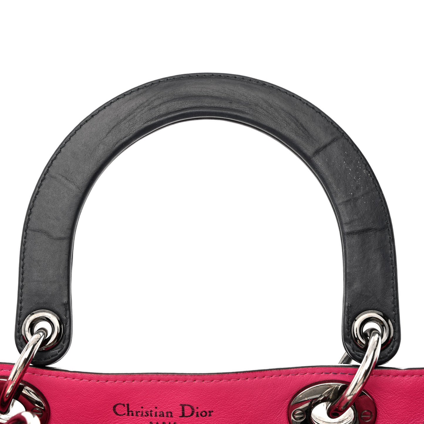 Smooth Calfskin Large Diorissimo Tote Black Rose Indien