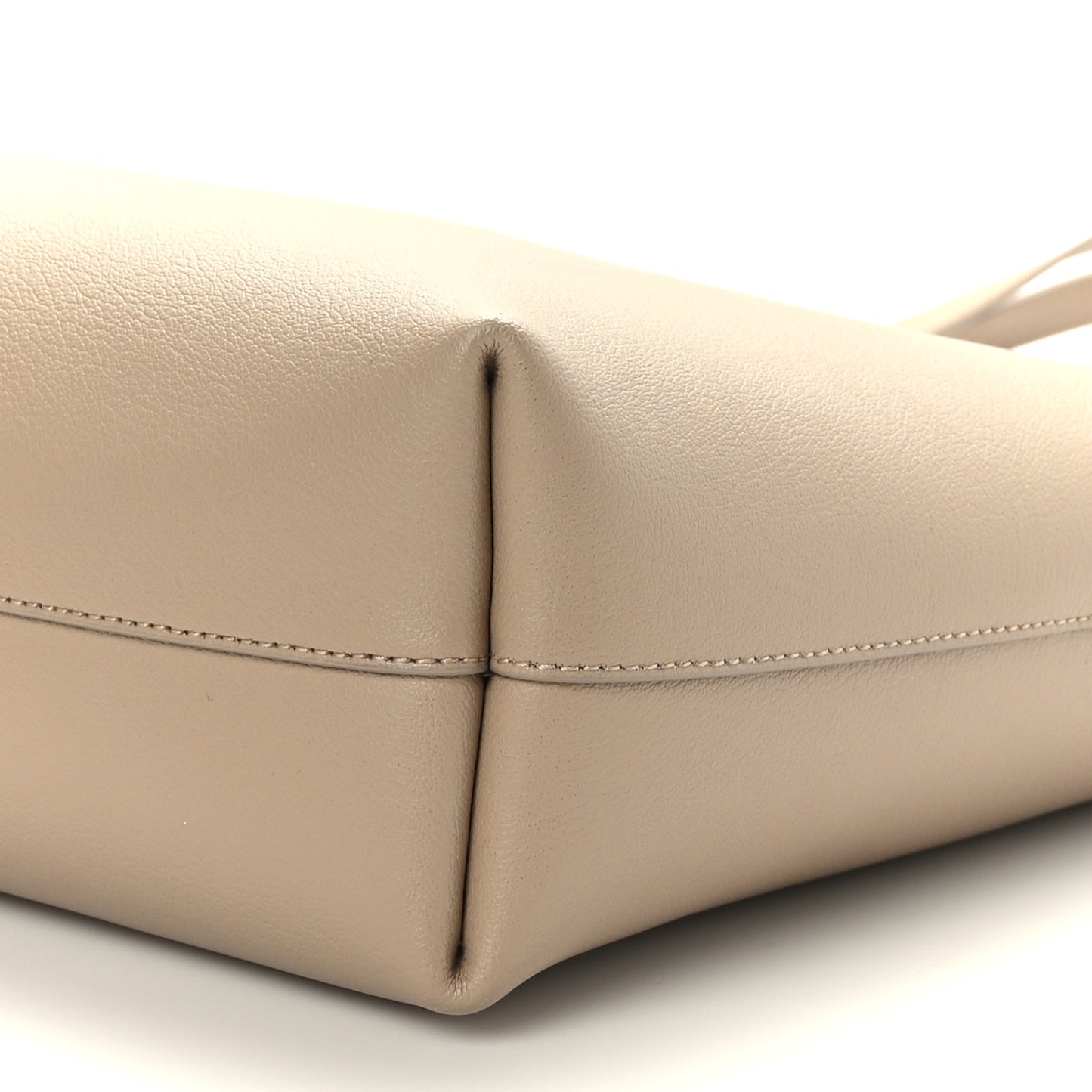 Calfskin Toy Shopping Tote Nude Powder