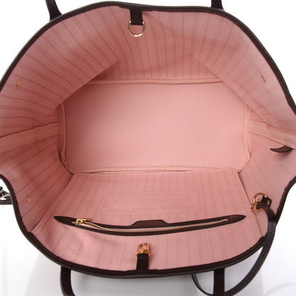 Louis Vuitton Damier Ebene Neo Neverfull MM Rose Ballerine 5 of 8