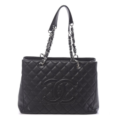 Chanel Caviar Quilted Grand Shopping Tote GST Black 1 of 12