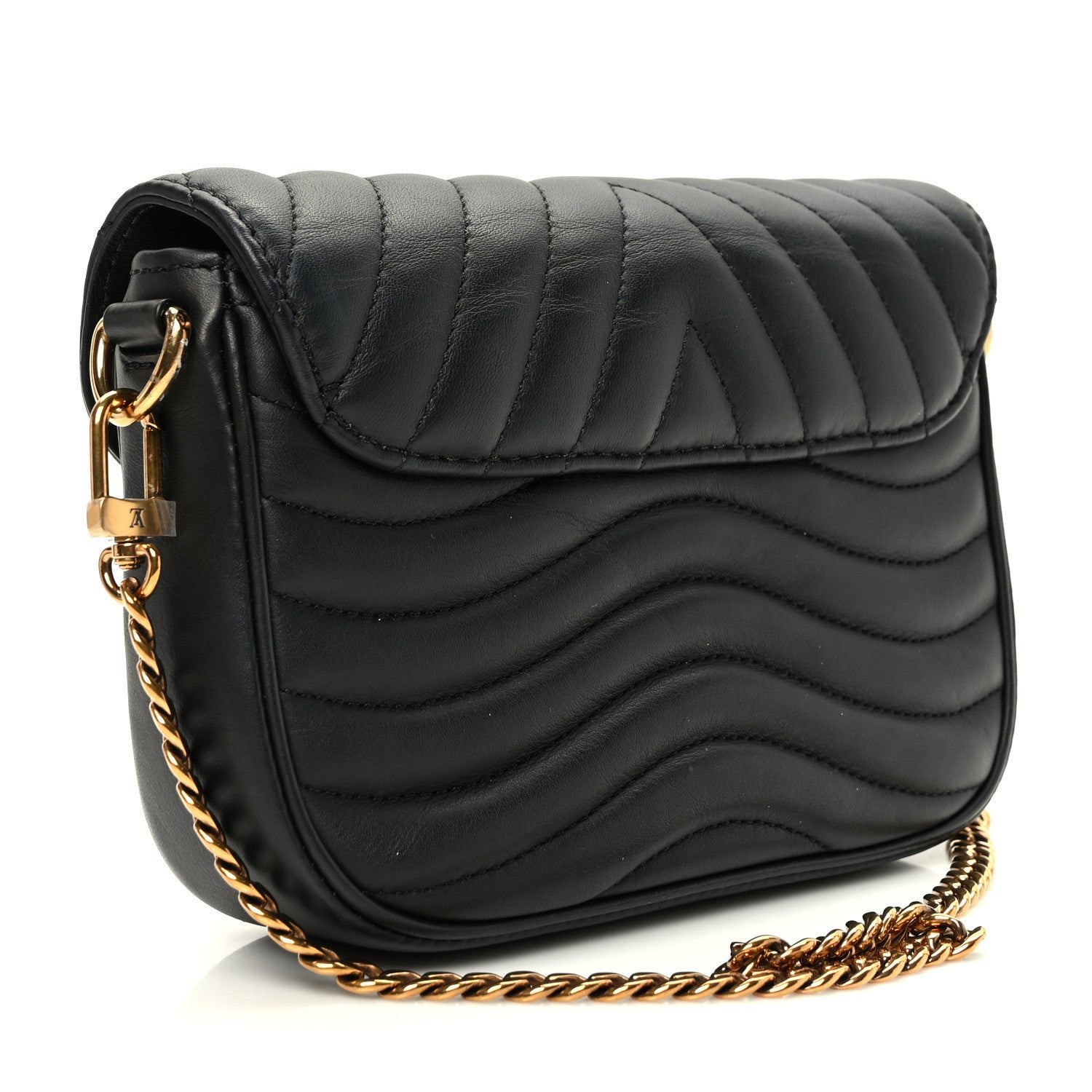 Louis Vuitton Calfskin New Wave Multi Pochette Black 3 of 11