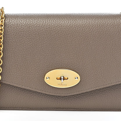 Mulberry Natural Grained Calfskin Small Darley Satchel Solid Grey 14 of 15