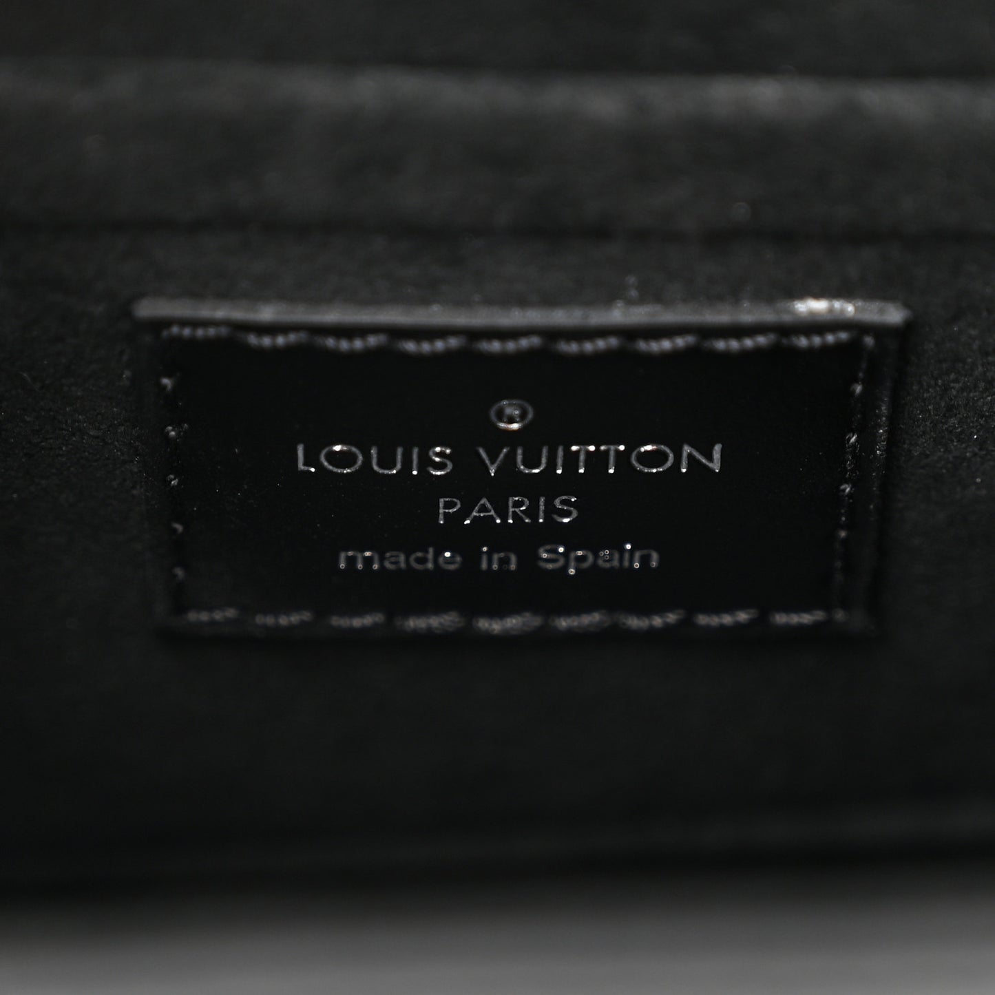 Calfskin Monogram Print Camera Box Black