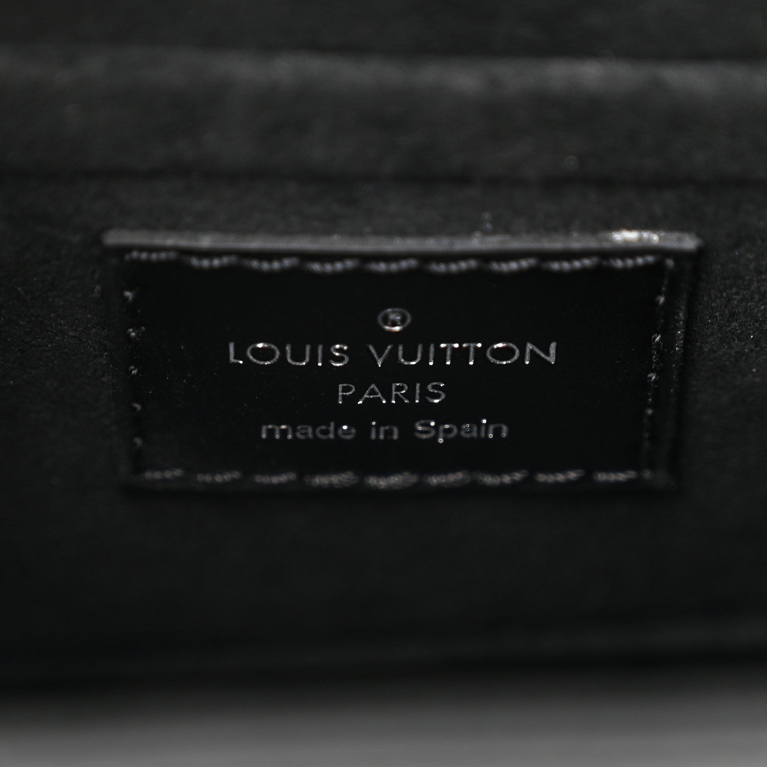 Louis Vuitton Calfskin Monogram Print Camera Box Black 6 of 10