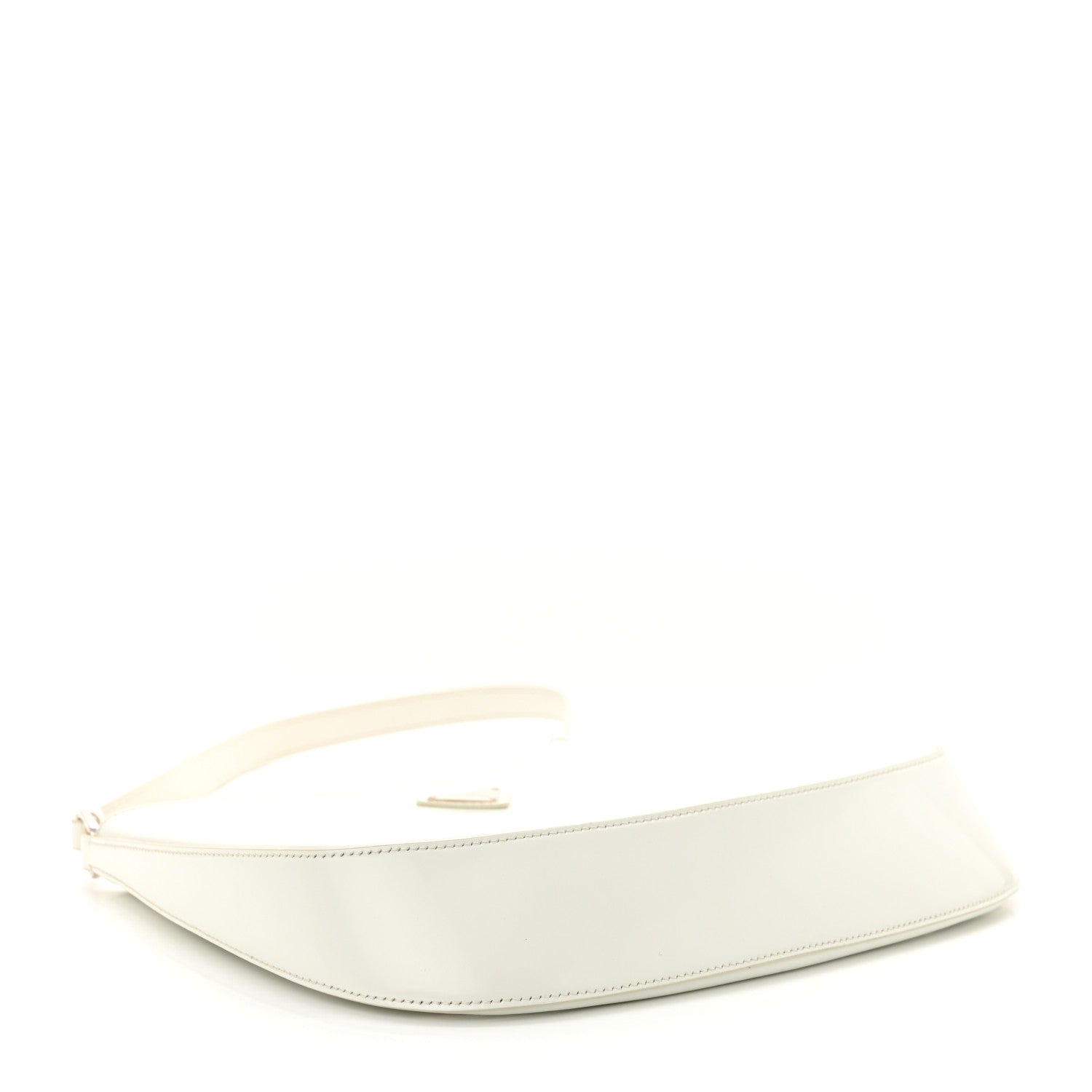 Prada Spazzolato Cleo Shoulder Bag White 4 of 9
