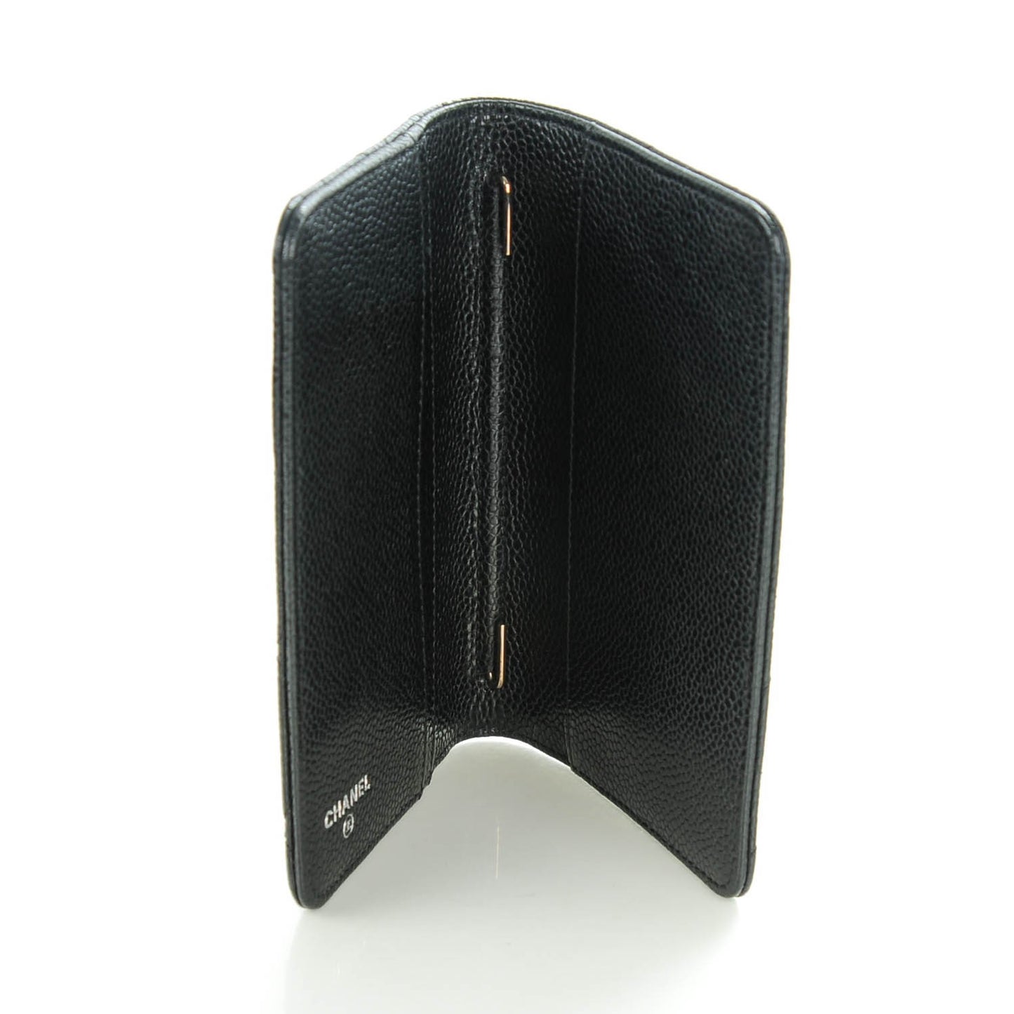 Caviar Quilted Agenda Cover Black