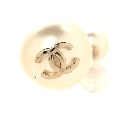 Chanel Pearl CC Chain Drop Earrings Gold 4 of 6