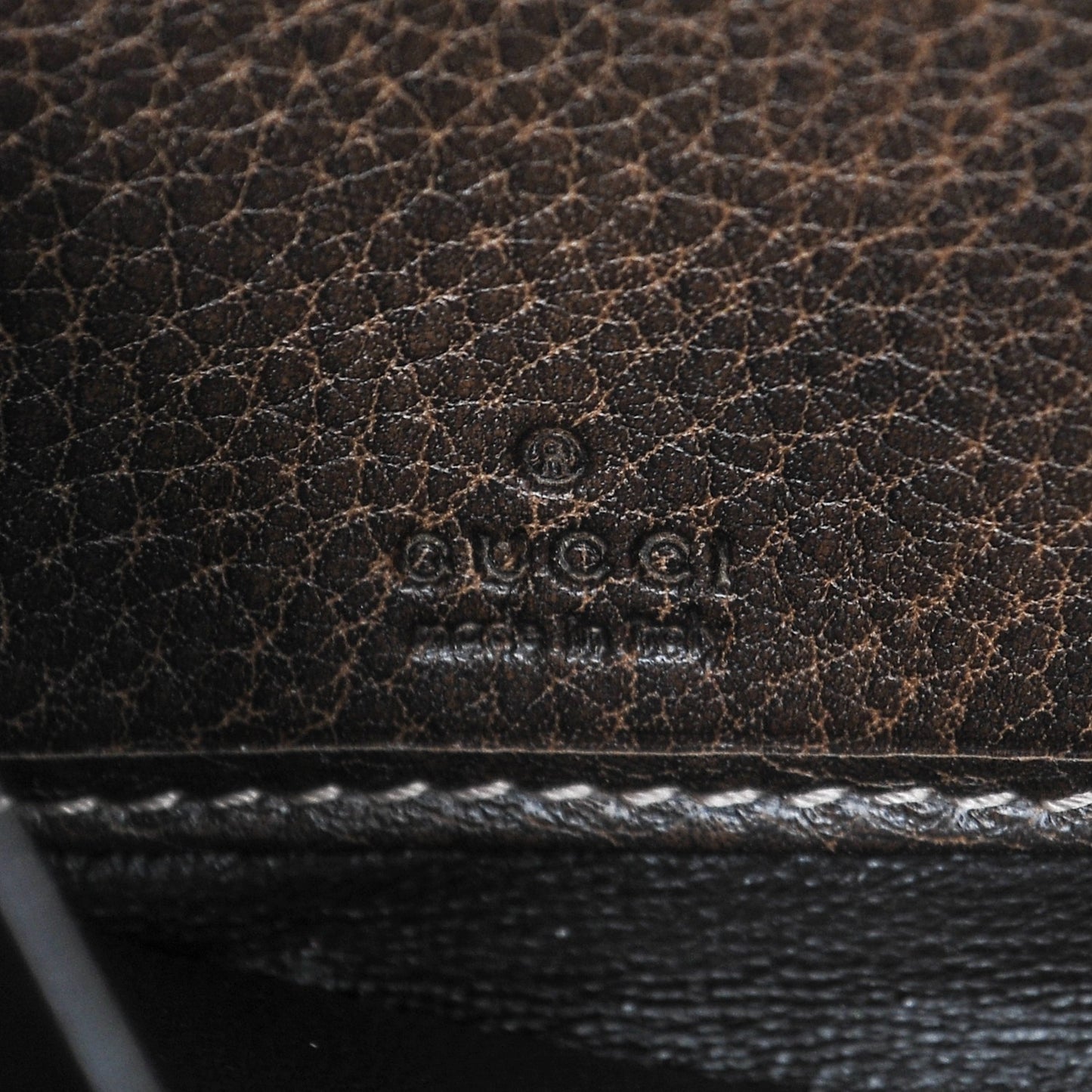 Monogram Calfskin Bamboo Tassel Zip Around Wallet Beige Ebony Chocolate