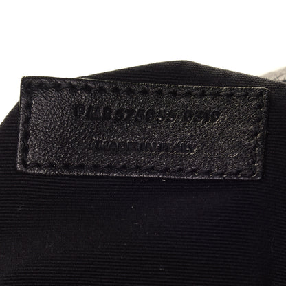 Saint Laurent Crinkled Calfskin Matelasse Monogram Medium Niki Chain Satchel Black 13 of 25