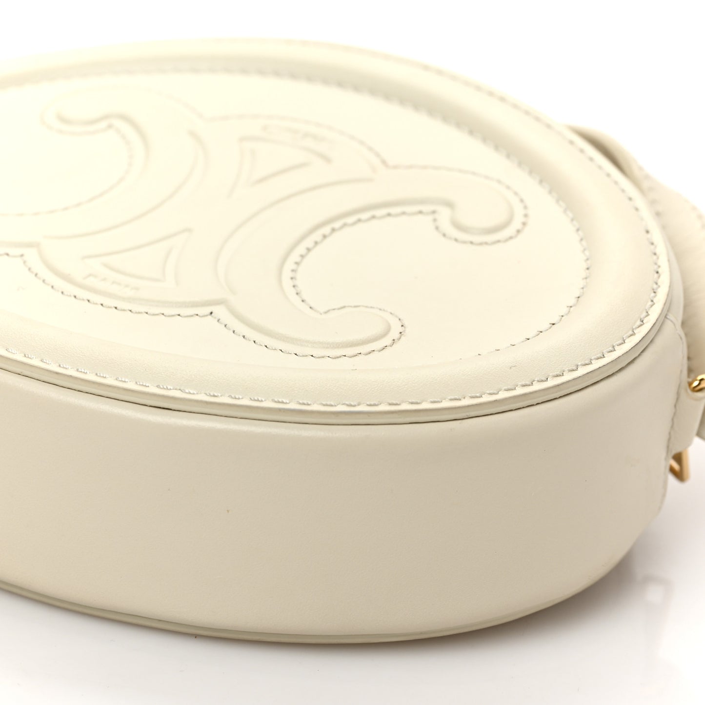 Smooth Calfskin Cuir Small Triomphe Oval Crossbody Purse Trench