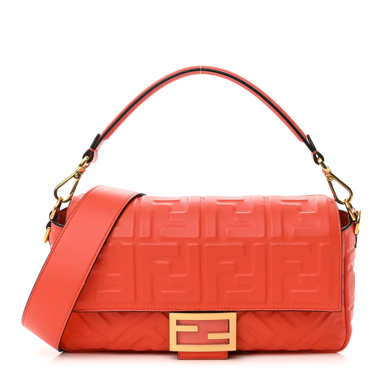 Nappa FF 1974 Embossed Baguette Tulipano