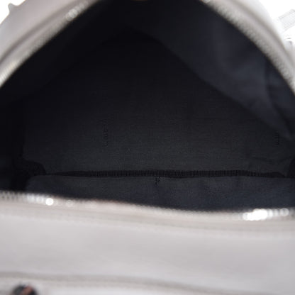 Fendi Vitello Dolce Flowerland Studded Mini Backpack Grigio Polvere Multicolor 7 of 15