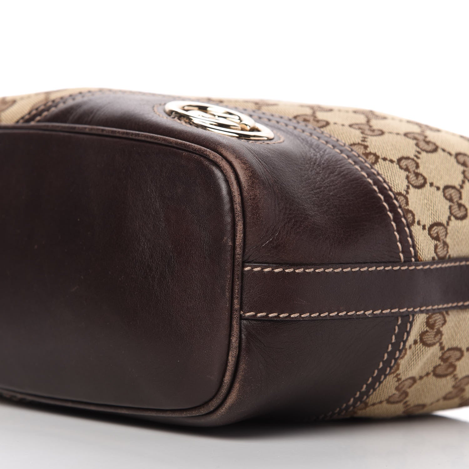 Gucci Monogram Medium New Britt Hobo Brown 7 of 10