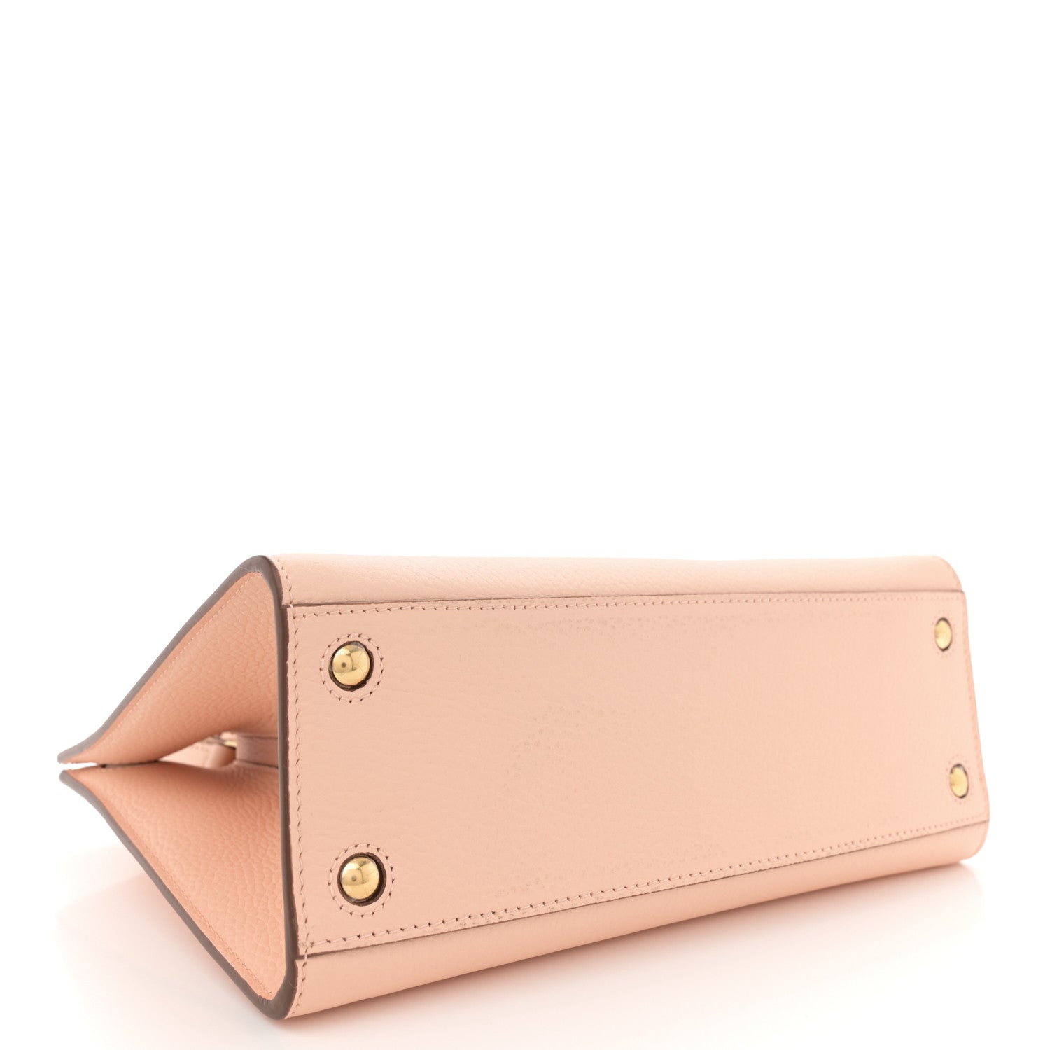 Burberry Grainy Calfskin Mini Frances Tote Peach Pink 4 of 11