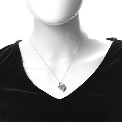 Tiffany Sterling Silver Return to Heart Lock Pendant Necklace 2 of 5