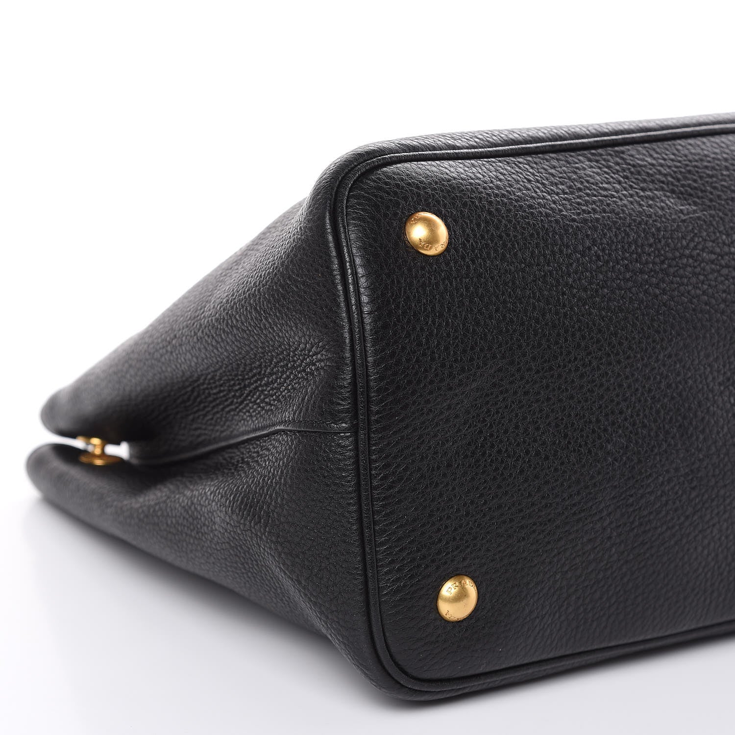 Prada Vitello Daino Top Handle Tote Black 8 of 10