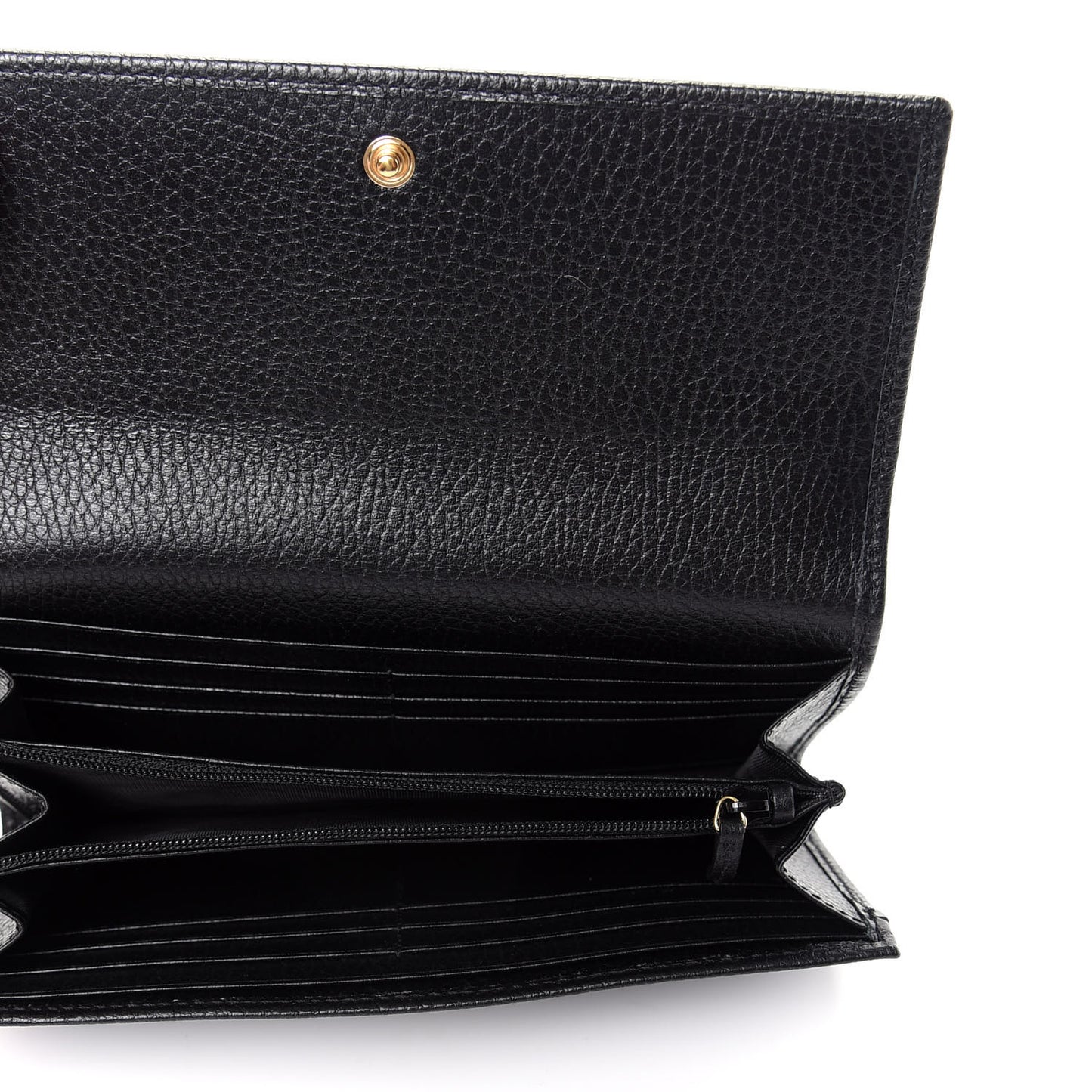 Dollar Calfskin GG Marmont Continental Wallet Black