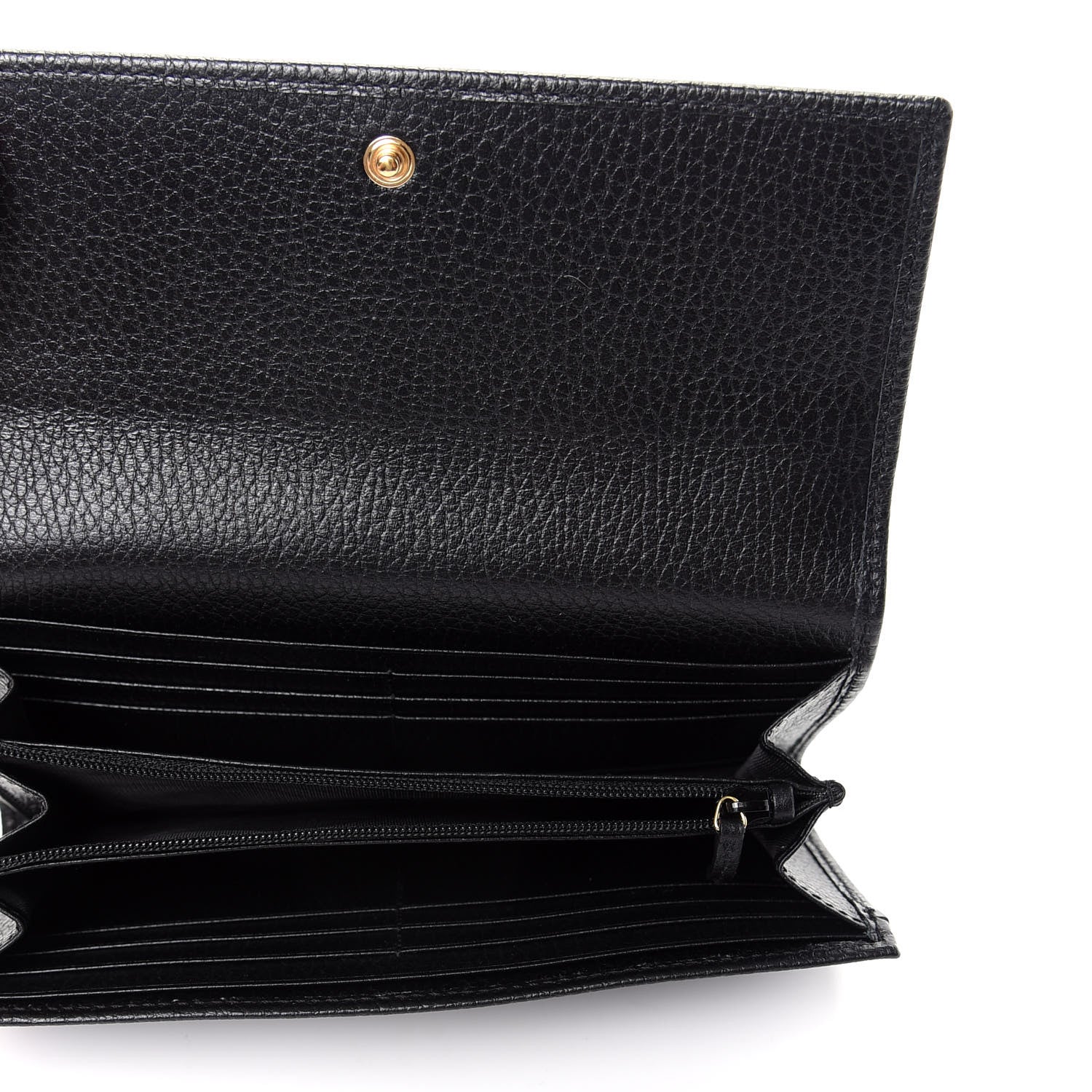 Gucci Dollar Calfskin GG Marmont Continental Wallet Black 5 of 8