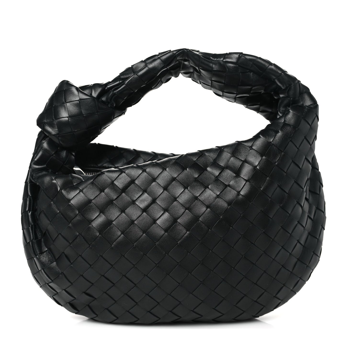 Nappa Intrecciato Teen Jodie Hobo Black