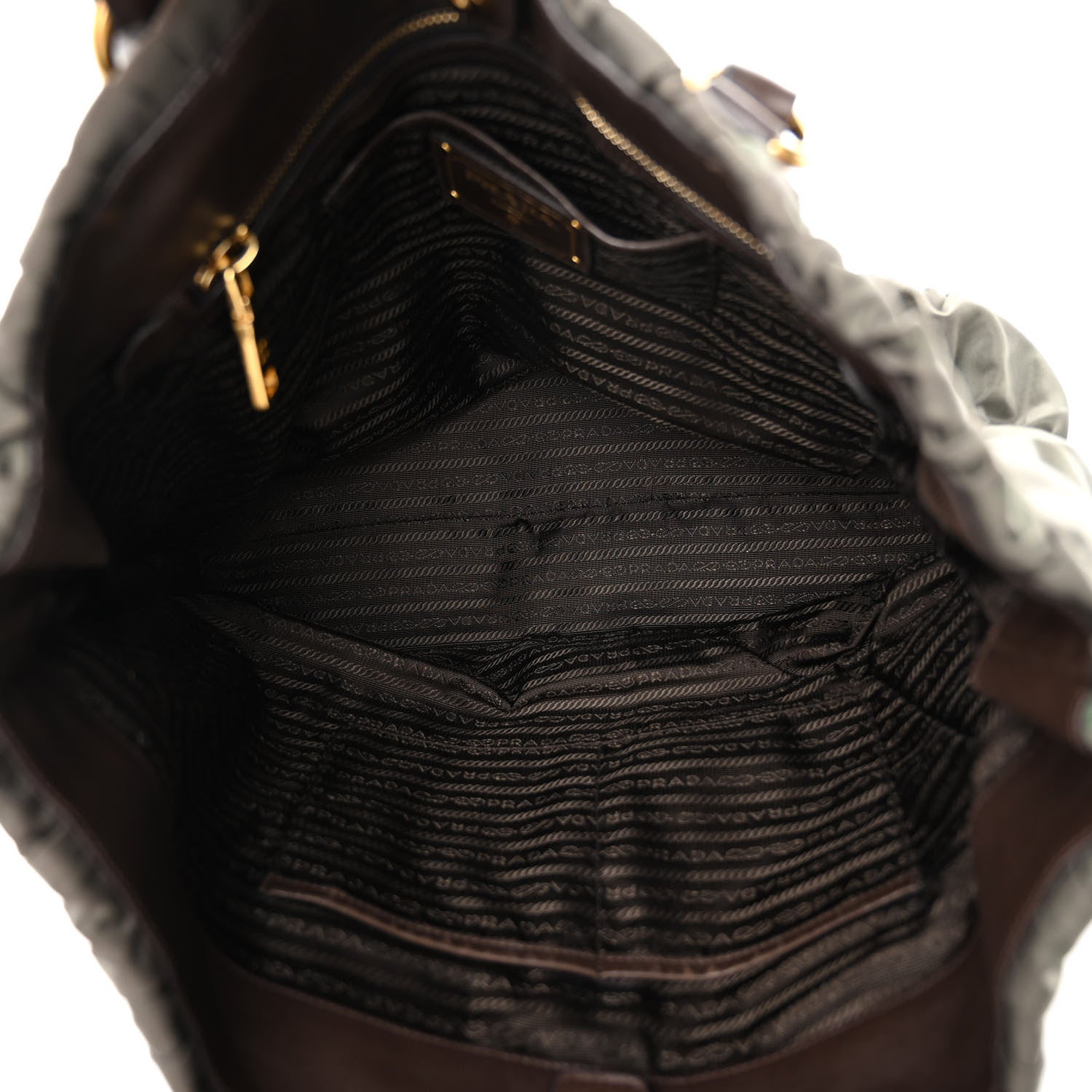 Prada Tessuto Nylon Gaufre Tote Militare 5 of 12