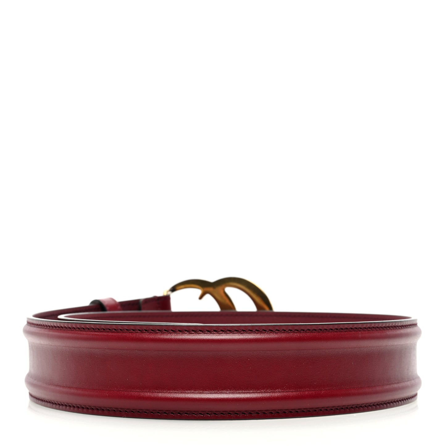 Ciny Lux Calfskin Patterned Double G 40mm Belt 75 30 Rubicund