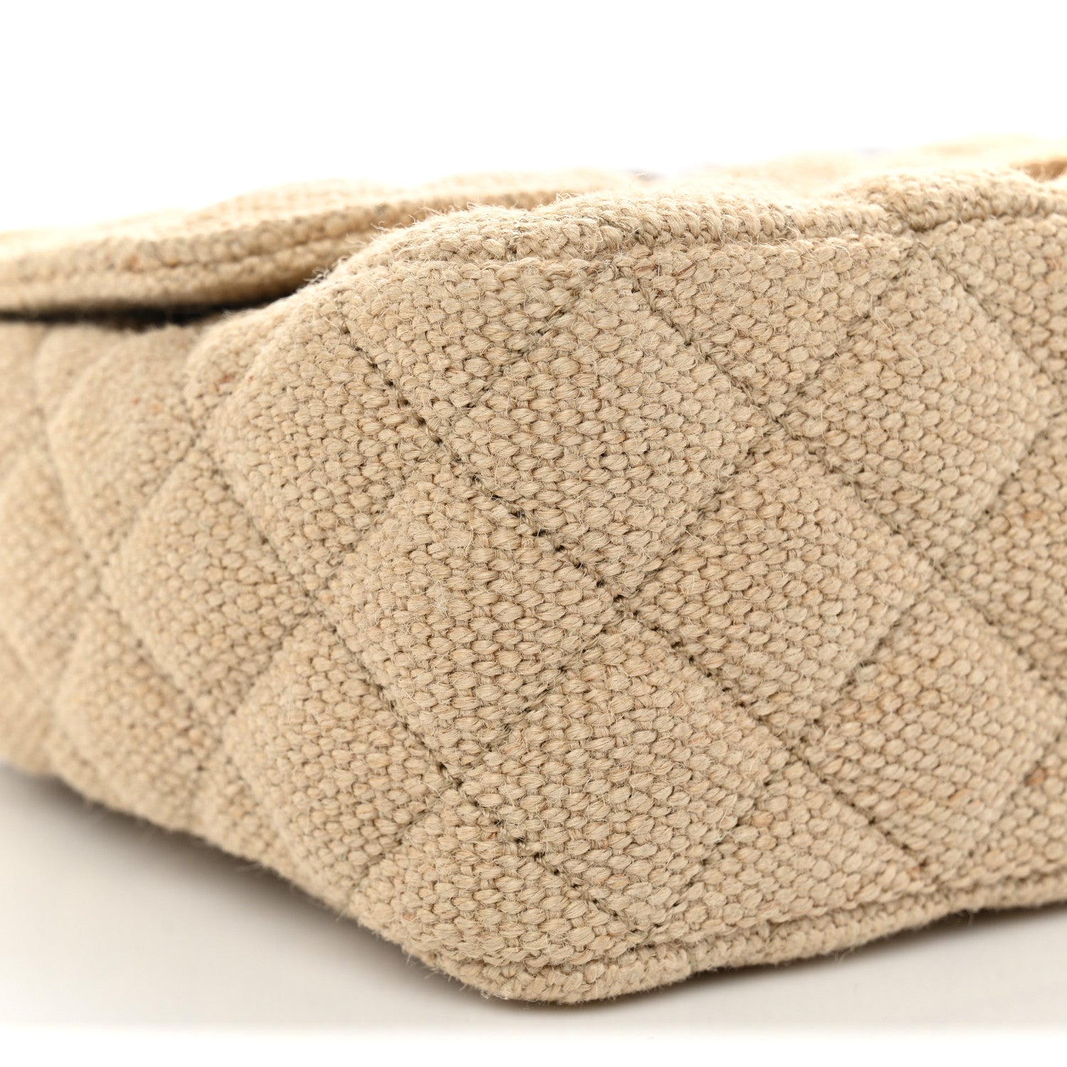 Chanel Tweed Raffia Coco Country Jumbo Flap 9 of 11