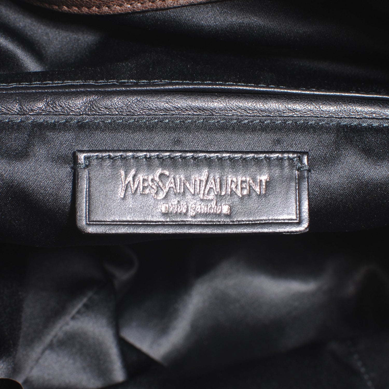 Saint Laurent Leather Large Roady Brown 6 of 7