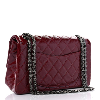 Chanel Patent Caviar Quilted 2.55 Reissue 226 Flap Burgundy 3 of 10