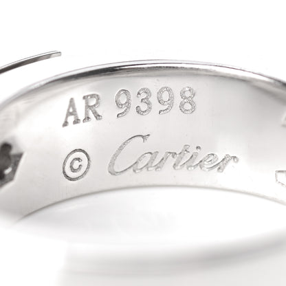 Cartier 18K White Gold Diamond Anniversary Band Ring 49 4.75 4 of 6