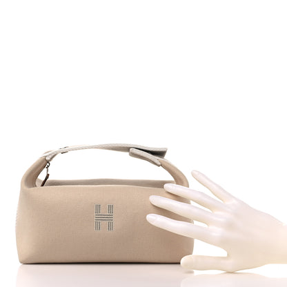 Hermes Canvas Small Bride-A-Brac Pouch Natural 3 of 9