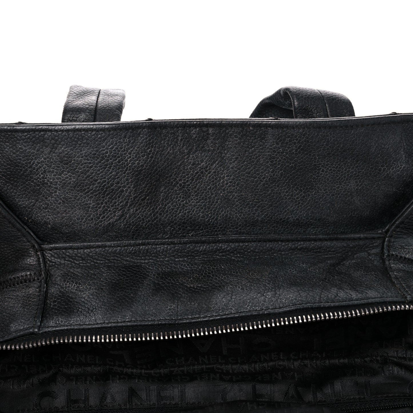 Caviar Square Stitched Tote Black