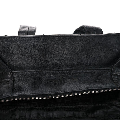 Chanel Caviar Square Stitched Tote Black 12 of 23