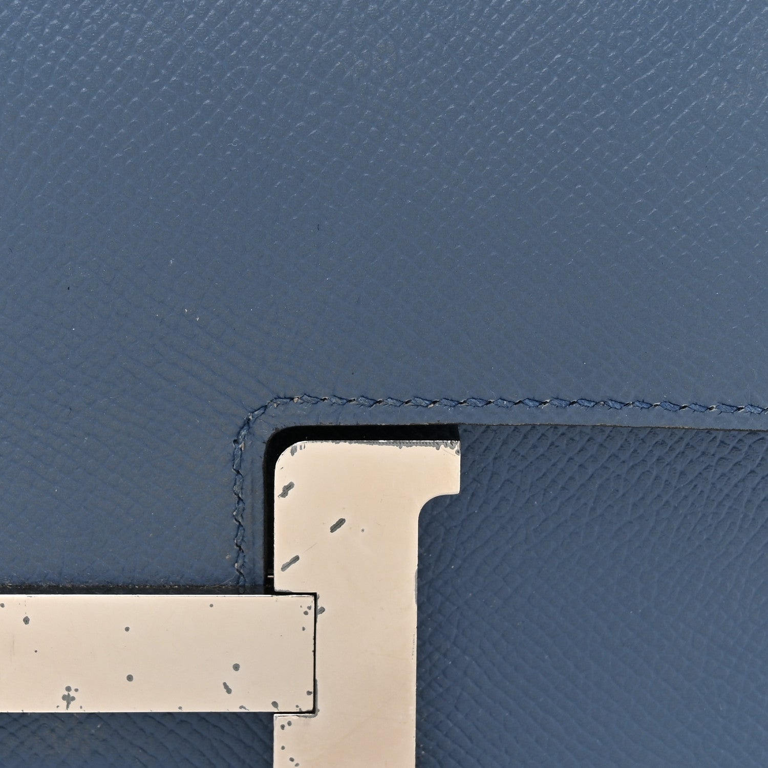 Hermes Epsom Constance Verso 24 Bleu Agate Gris Mouette 8 of 19