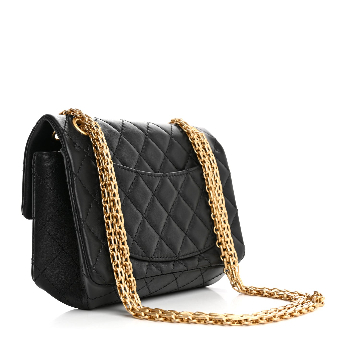 Calfskin Quilted 2.55 Reissue Mini Flap Black