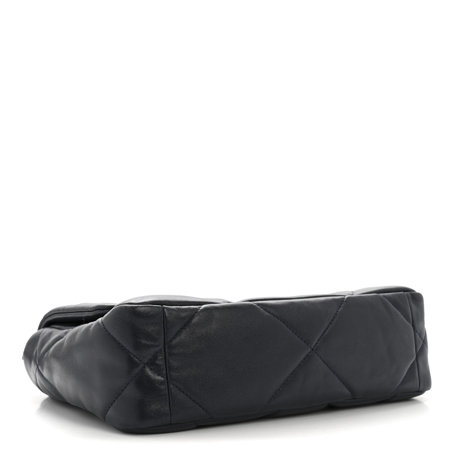Chanel Lambskin Quilted Medium Chanel 19 Flap Navy Blue 4 of 14