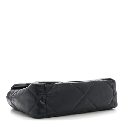 Chanel Lambskin Quilted Medium Chanel 19 Flap Navy Blue 4 of 14