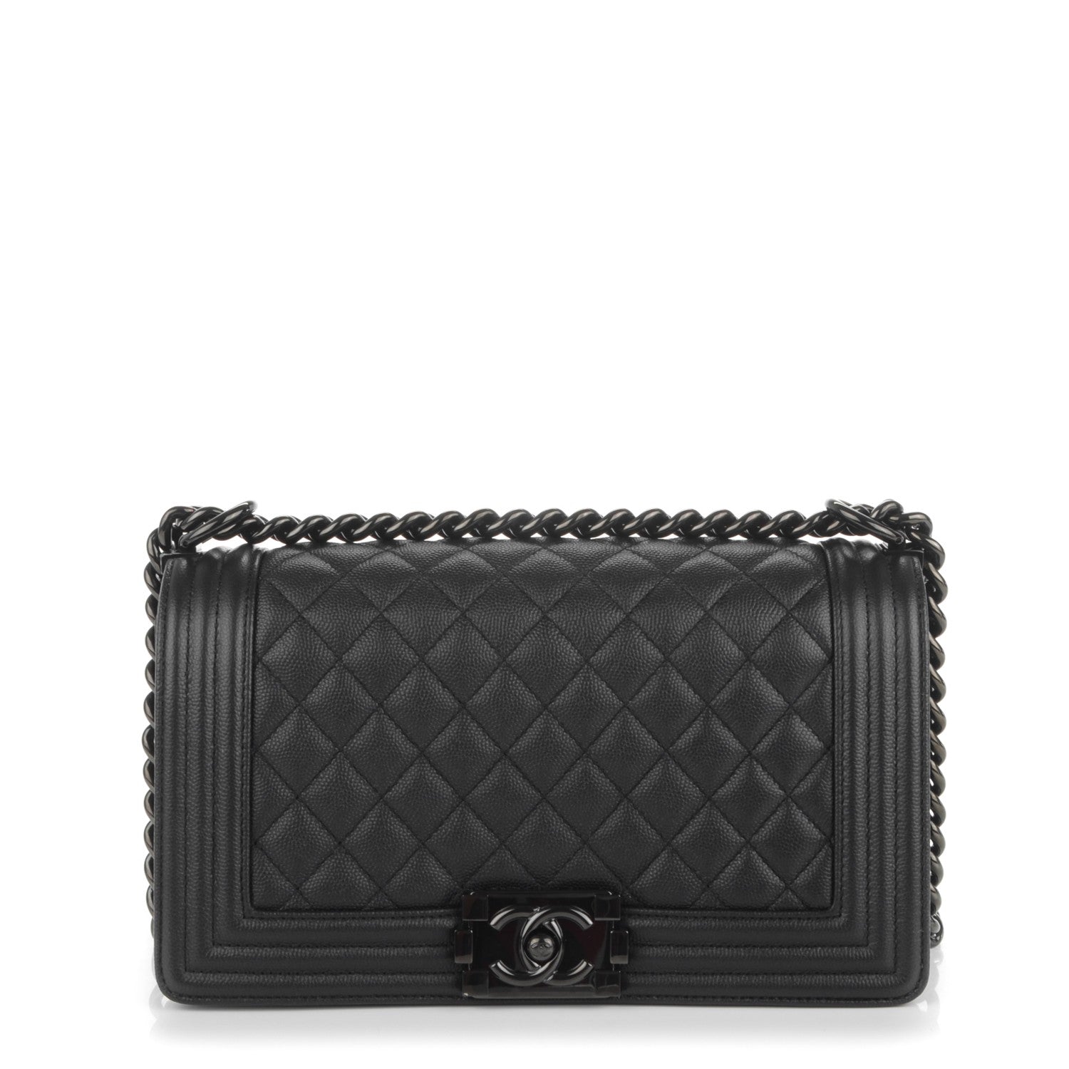Chanel Caviar Quilted Medium Boy Flap So Black 1 of 7