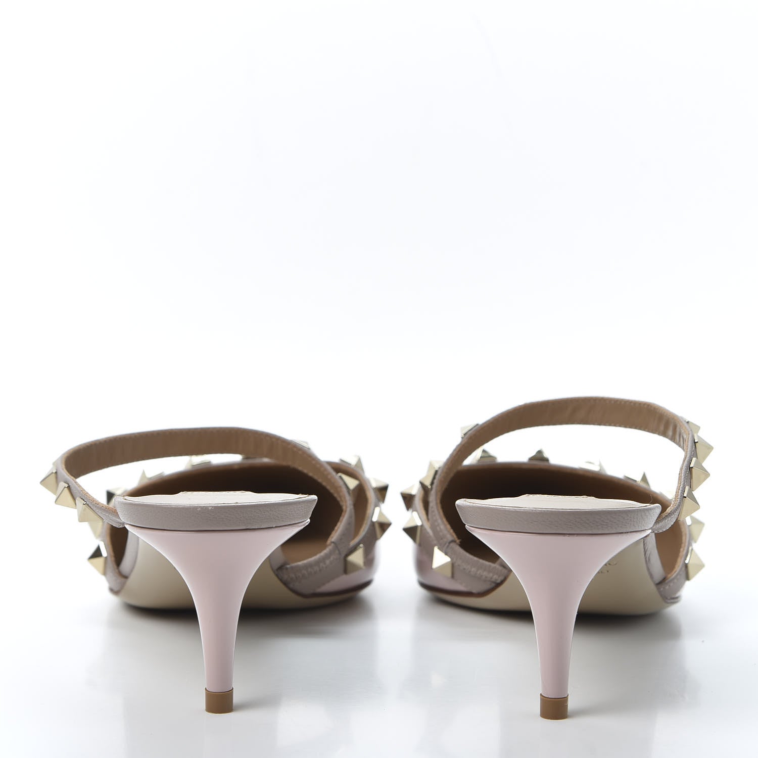 Valentino Garavani Patent Rockstud Cross Strap 50mm Mules 40 Water Rose Poudre 6 of 9