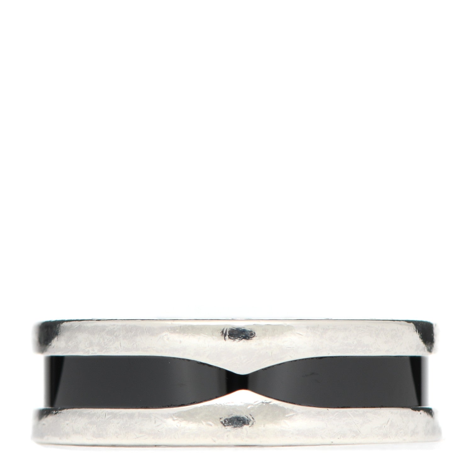 Bulgari Sterling Silver Ceramic Save The Children One-Band Ring 53 6.25 3 of 6