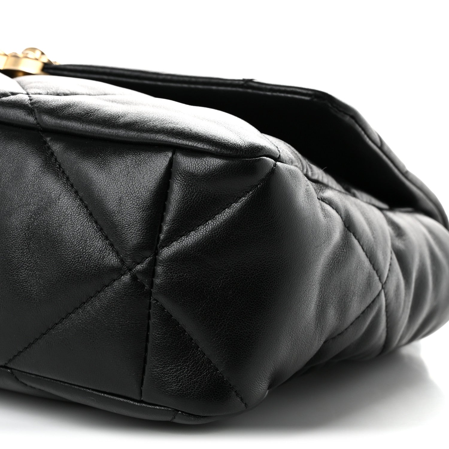 Chanel Lambskin Quilted Large Chanel 19 Flap Black 10 of 11