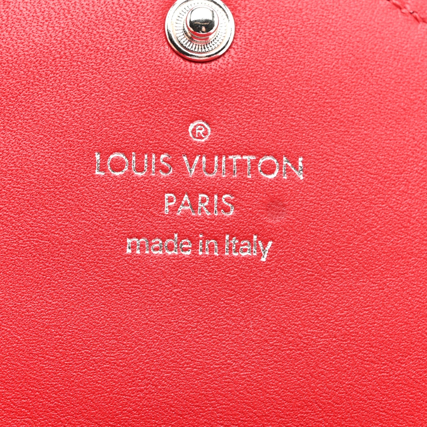 Calfskin New Wave Long Wallet Rouge